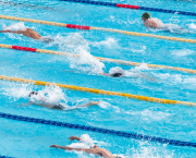JO 2024, Jeux de Toulousains/Natation:  Assia Touati, nageuse aux Dauphins du TOEC
