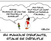 Les familles italiennes en déficit