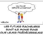 Moins bons futurs bâcheliers?