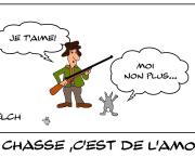 La chasse , c'est de l'amour