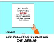 les bulletins scolaires de Jésus : activités sportives