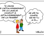 Appauvrissement de la langue et de la pensée