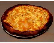 Tarte briochée aux fruits ( Peut être cuite au four à bois)