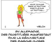 des prostituées manifestent pour la réouverture des maisons closes