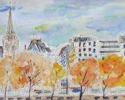 Paris, les quais à l'automne