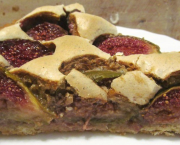 Tarte macaronée aux figues et aux noix