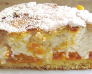 Gâteau soufflé au fromage blanc et aux abricots