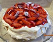 Pavlova aux fraises