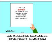 les bulletins scolaires d'Albert Einstein : calcul