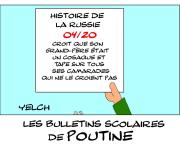 les bulletins scolaires de Poutine : histoire de la Russie