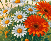 Un beau bouquet de fleur en partage