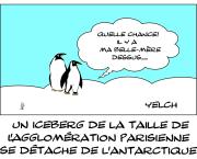 Iceberg fuyant