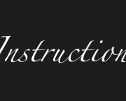 INSTRUCTIONS