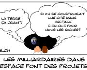 Les milliardaires dans l'espace font des projets