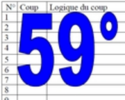 59° diagosudoku, avec la solution du cinquante-huitième