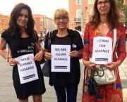 Rassemblement à Nice, 50ème Anniversaire de Julian Assange