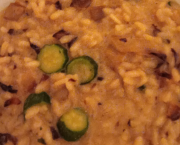 Risotto di zucchine e pancetta
