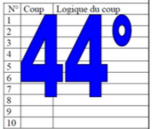 44° diagosudoku, avec la solution du quarante-troisième