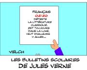 les bulletins scolaires de Jules Verne : français