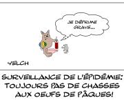 Lapin de Pâques en pleine déprime