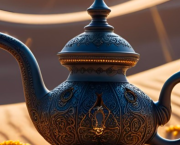 Une lampe en plein désert
