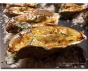 Huîtres chaudes gratinées au cidre