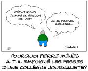 Pierre Ménès , un spécialiste du football qui joue avec les mains