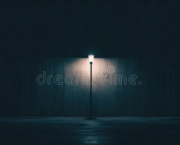Un lampadaire dans la nuit