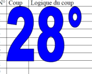 28° diagosudoku, avec la solution du vingt-septième