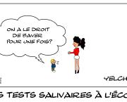 Des tests salivaires à l'école