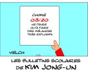 les bulletins scolaires de Kim Jong-Un : chimie
