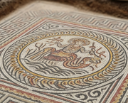 Ancient Roman mosaic unearthed in London construction site