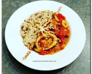 Ragoût de calamars au citron confit et ses 3 riz façon risotto
