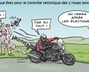 Macron et le contrôle technique des 2 roues motorisés