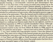 Carnets de recherches sur le Journals of Denton WelchPrologue09/11/2022
