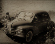 Maman et la Quatre chevaux