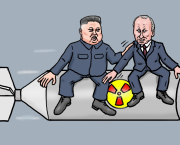 Poutine et Kim-Jong-un : copain-copain !