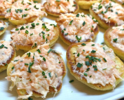 Rillettes de crevettes, saumon fumé et artichaut - Recette en vidéo
