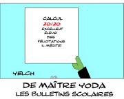 de Maître Yoda les bulletins scolaires : calcul