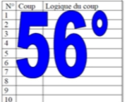 56° diagosudoku, avec la solution du cinquante-cinquième