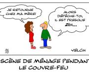 Scène de ménage pendant le couvre-feu