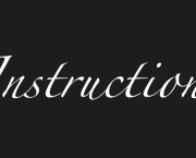 Instructions