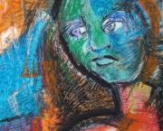 la violette - peinture au fil du temps - 1993
