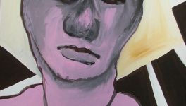 galeries des masques - Comme un coup de poing - peinture au fil du temps - 1995