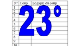 23° diagosudoku, avec la solution du vingt-deuxième 