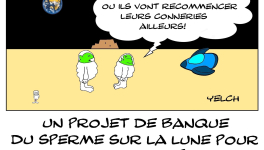 Une banque du sperme sur la Lune