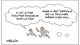 Le rat qui cherchait la paix et avait du mal à la trouver