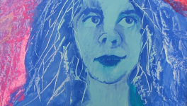 Etoile bleue - peinture au fil du temps