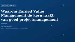 De tien pijlers van Earned Value Management — Deel 3
