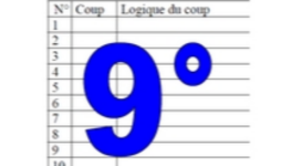 9° diagosudoku, avec la solution du huitième